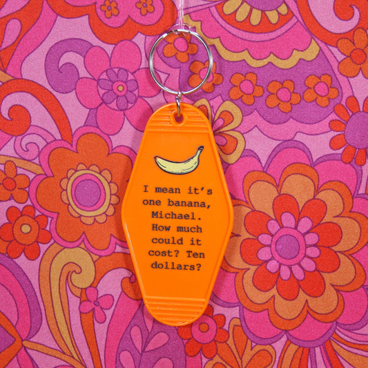 One Banana Michael Keychain