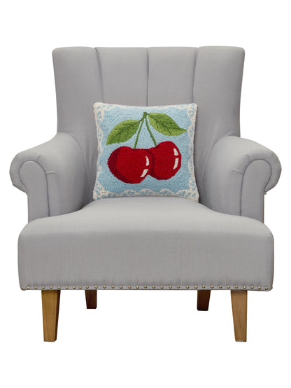 Cherry Hearts Lace Cushion OCTOBER PRE ORDER