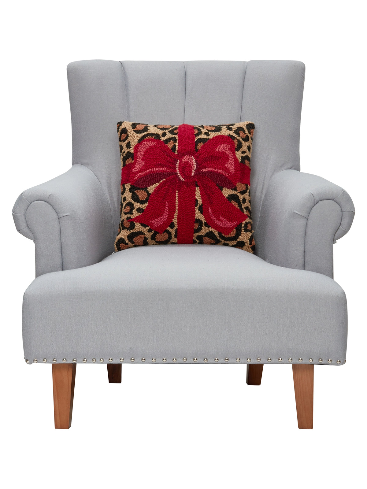 Leopard Bow Cushion PRE ORDER