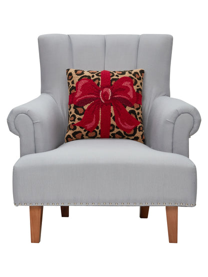 Leopard Bow Cushion PRE ORDER