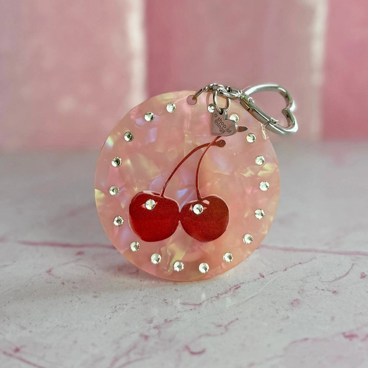 Cute Cherries Keychain