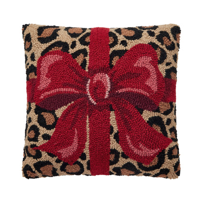 Leopard Bow Cushion PRE ORDER