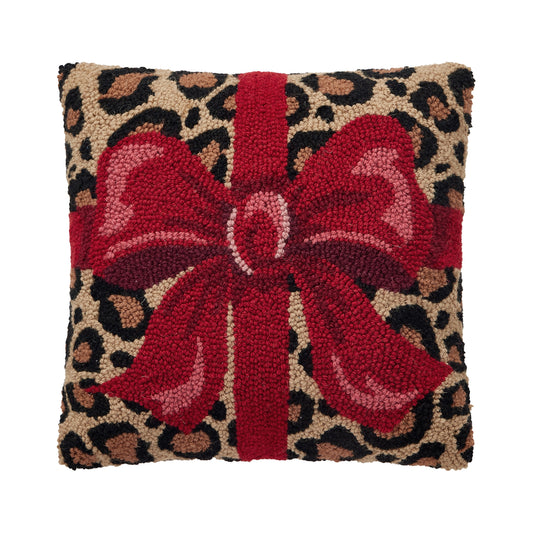 Leopard Bow Cushion PRE ORDER