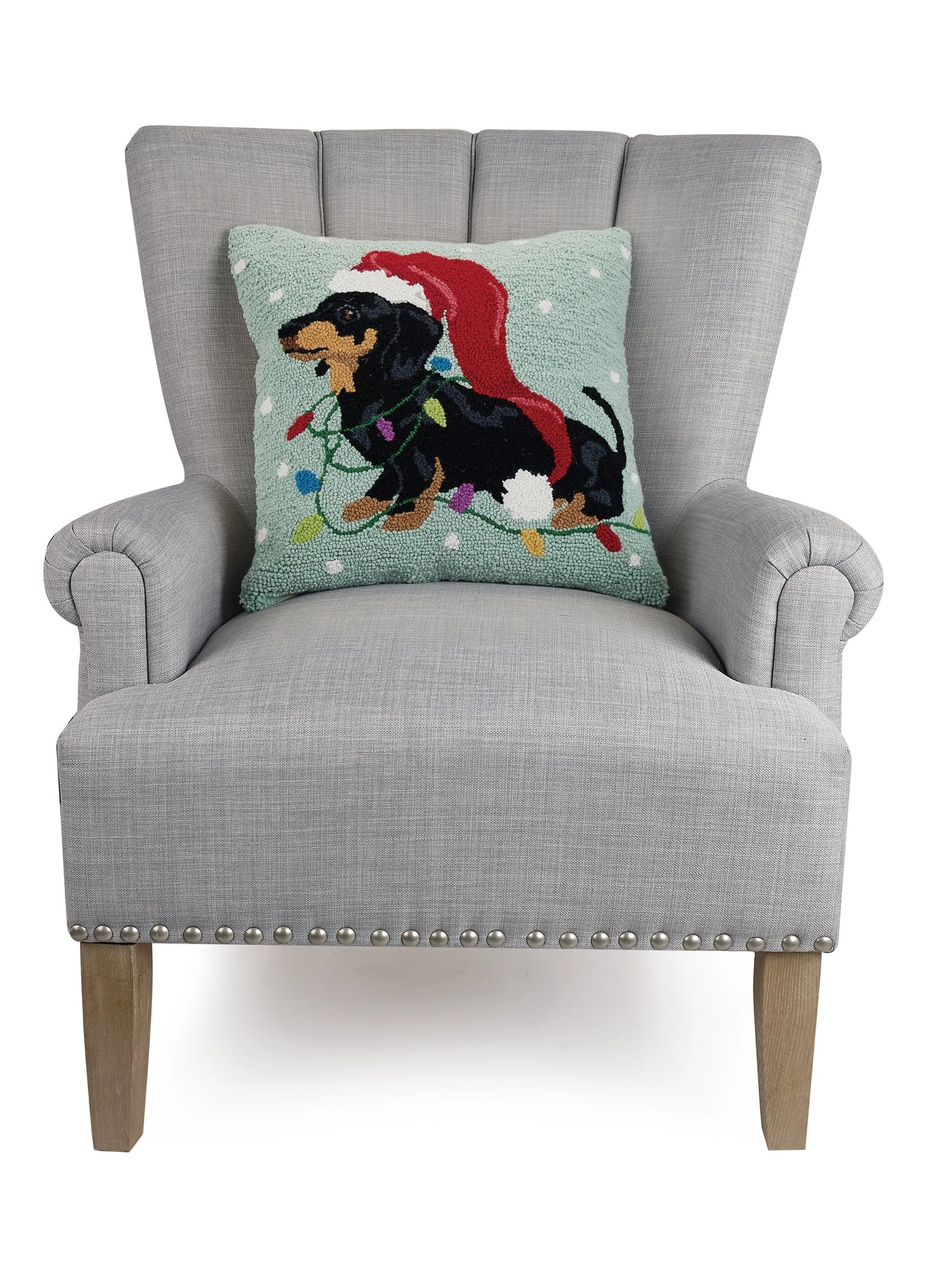 Holiday Dachshund Cushion PRE ORDER