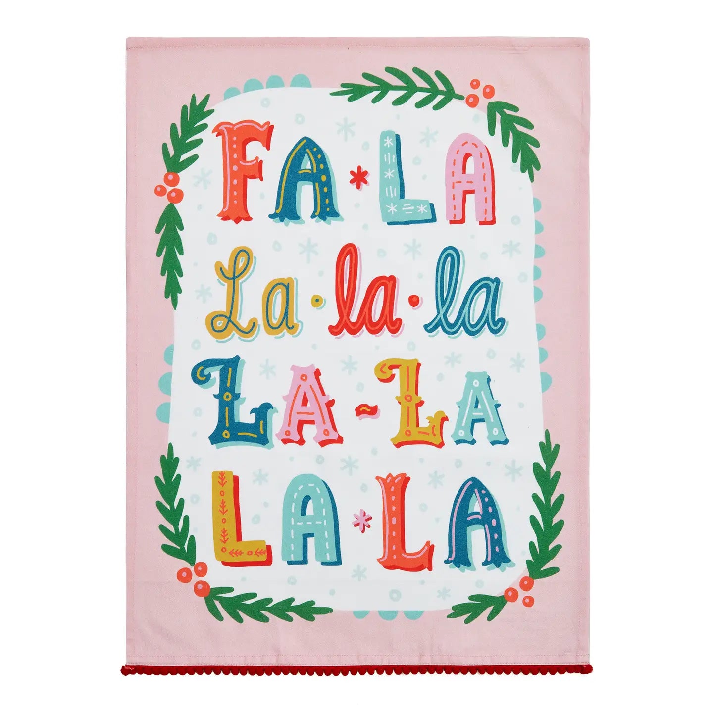 Fa La La La Dish Towel