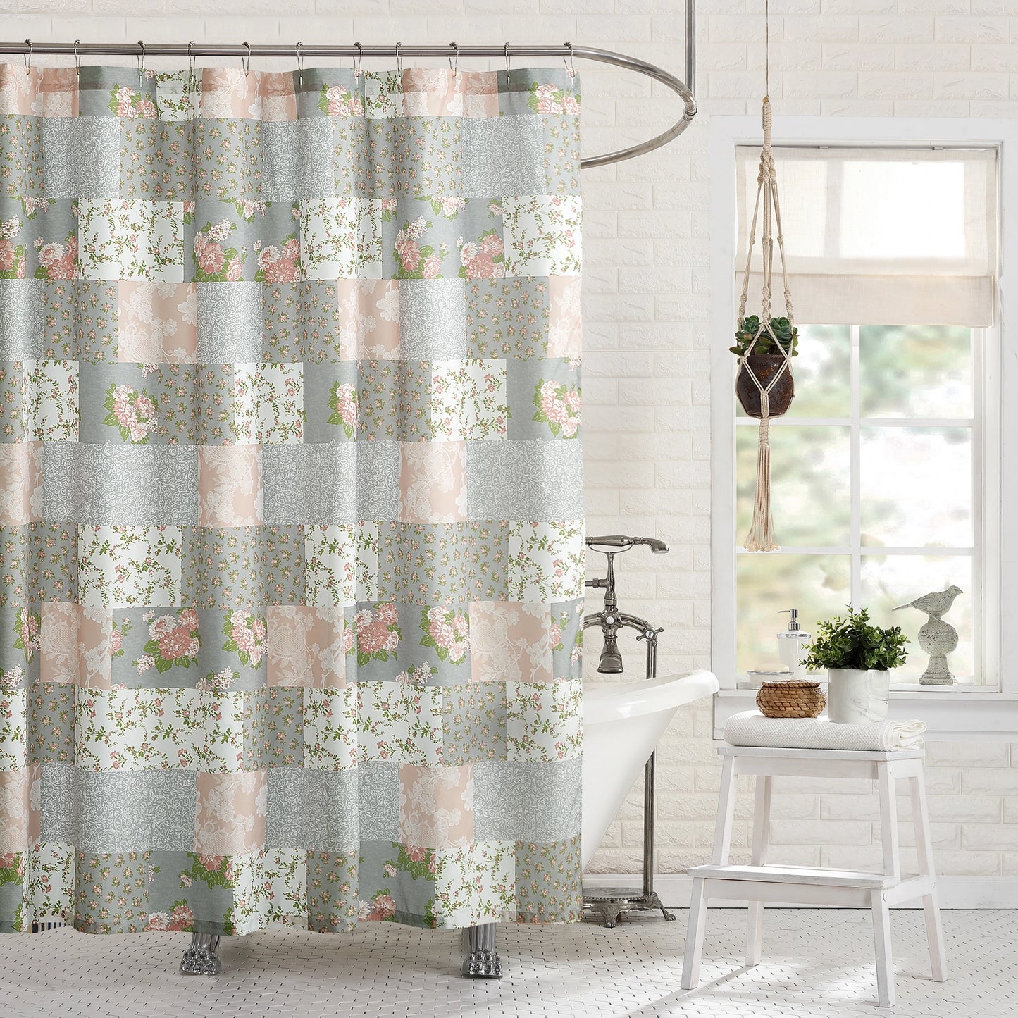 Vintage Florals Shower Curtain PRE ORDER