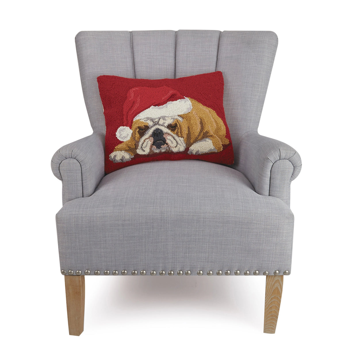 Holiday Bulldog Cushion PRE ORDER