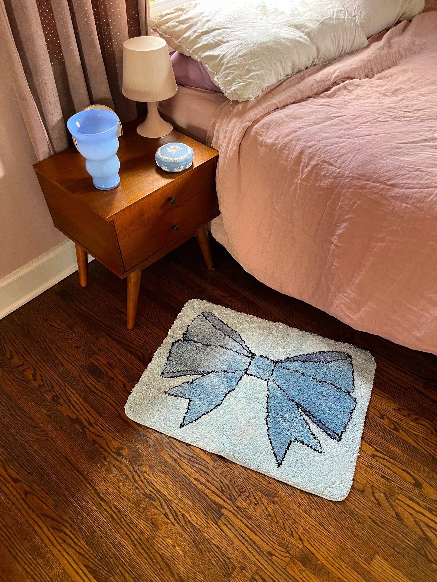 Blue Bow Rug – The Milkbar Collective