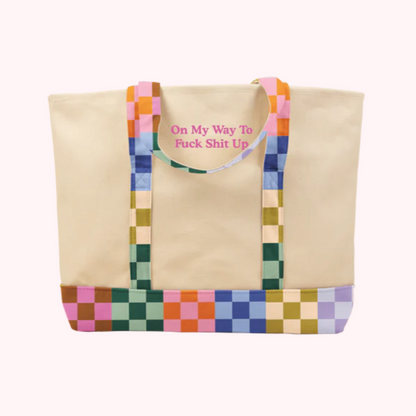 Fuck Shit Up Tote Bag PRE ORDER – The Milkbar Collective Fuck Shit Up Tote Bag PRE ORDER – The Milkbar Collective