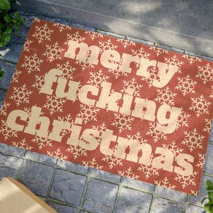 Merry Fucking Christmas Doormat