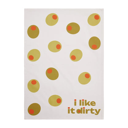 I Like It Dirty Olives Dish Towel