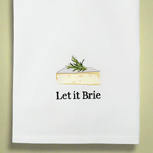 Let It Brie Dish Towel