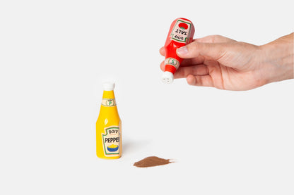 Ketchup & Mustard S & P Shakers