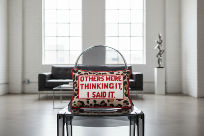Others Were Thinking It Embroidered Cushion PRE ORDER