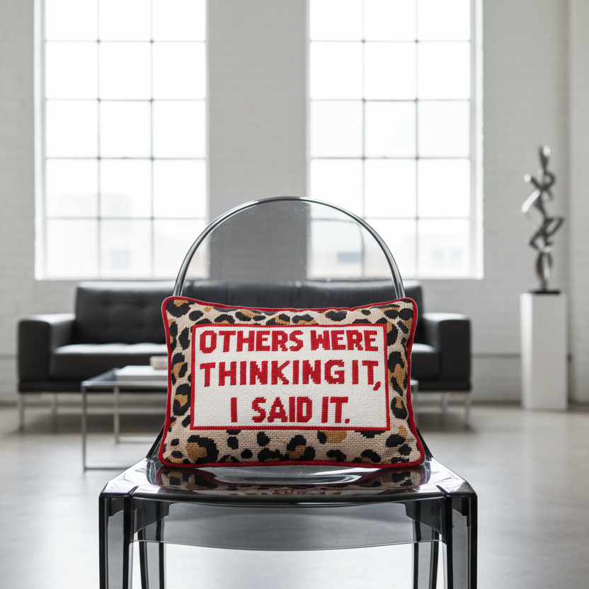 Others Were Thinking It Embroidered Cushion PRE ORDER