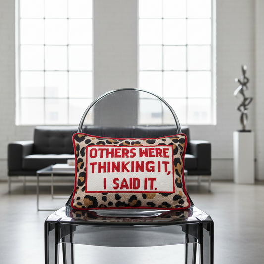 Others Were Thinking It Embroidered Cushion PRE ORDER