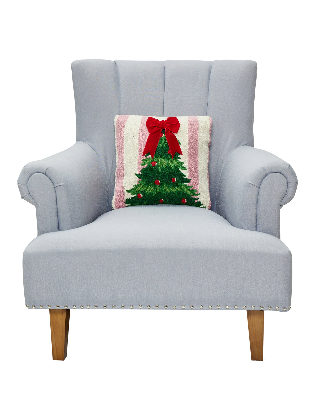 Pink Stripe Tree Cushion PRE ORDER
