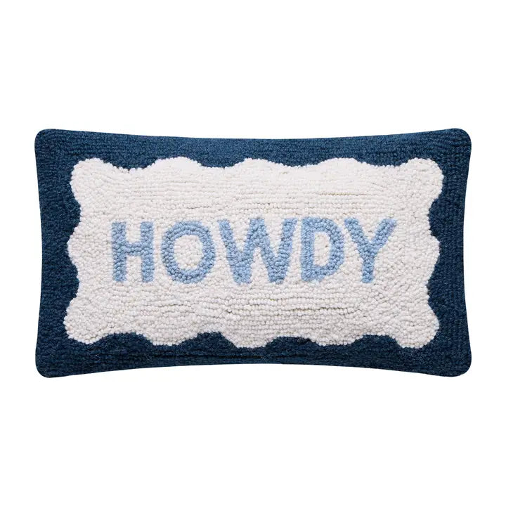 Blue Howdy Cushion PRE ORDER