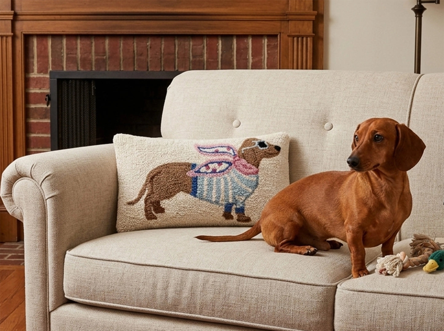 Chic Dachshund Cushion PRE ORDER