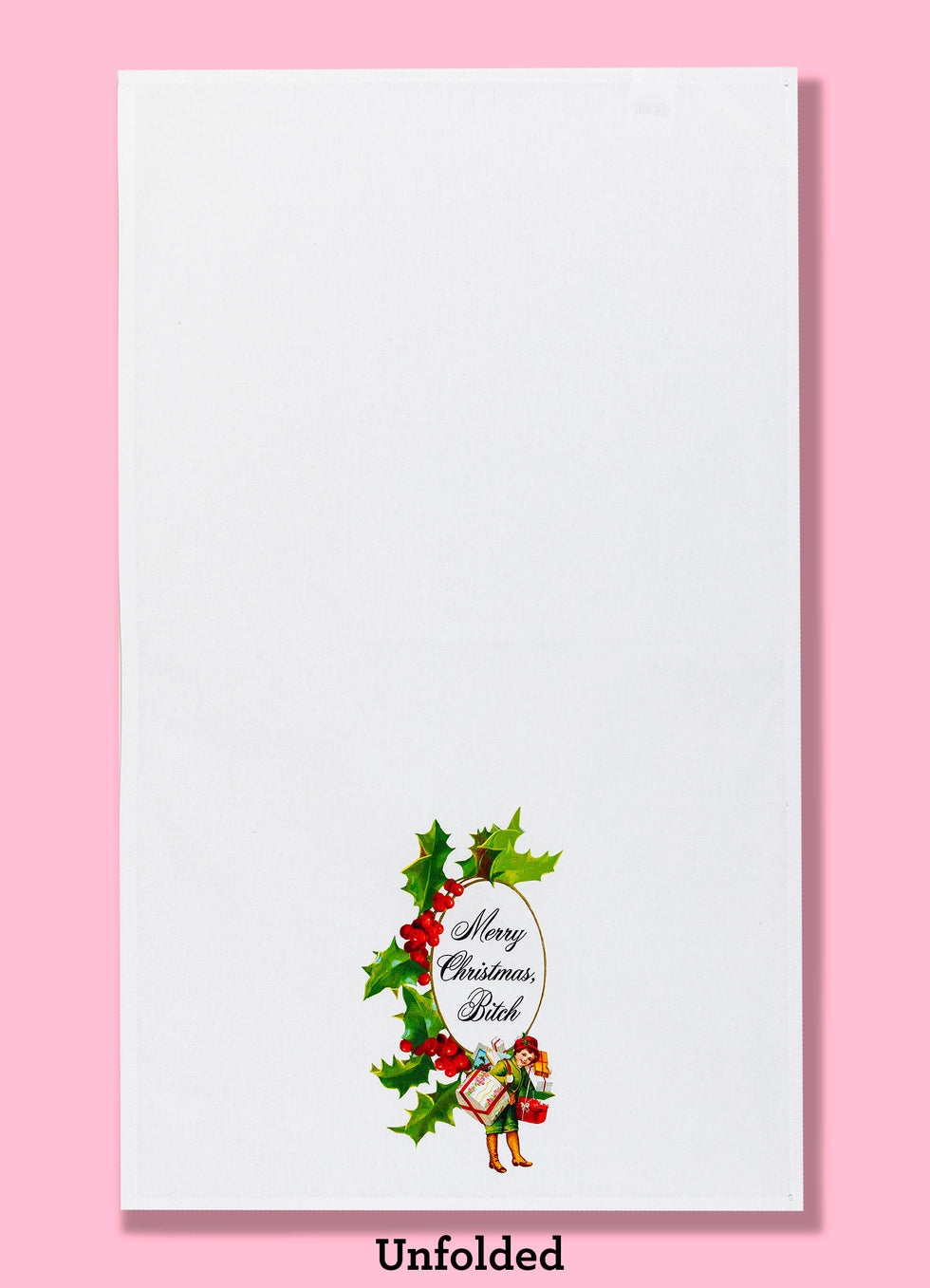 Merry Christmas Bitch Dish Towel