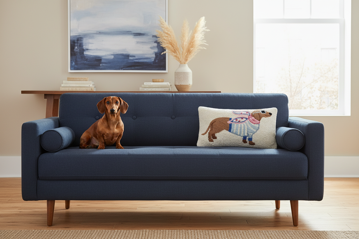 OCTOBER PRE ORDER Chic Dachshund Cushion  OCTOBER PRE ORDER