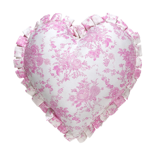 Toile Heart Cushion JANUARY PRE ORDER