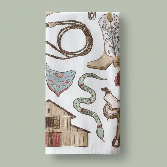 Wild West Dish Towel PRE ORDER