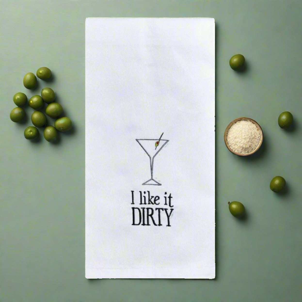 I Like It Dirty Dish Towel