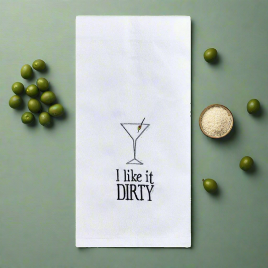 I Like It Dirty Dish Towel