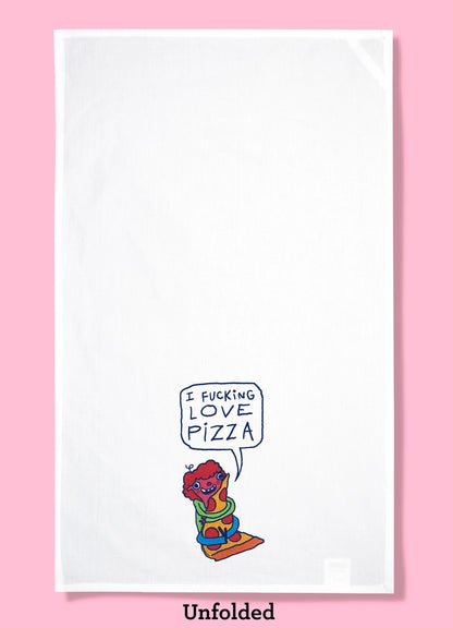 Fucking Love Pizza Dish Towel PRE ORDER