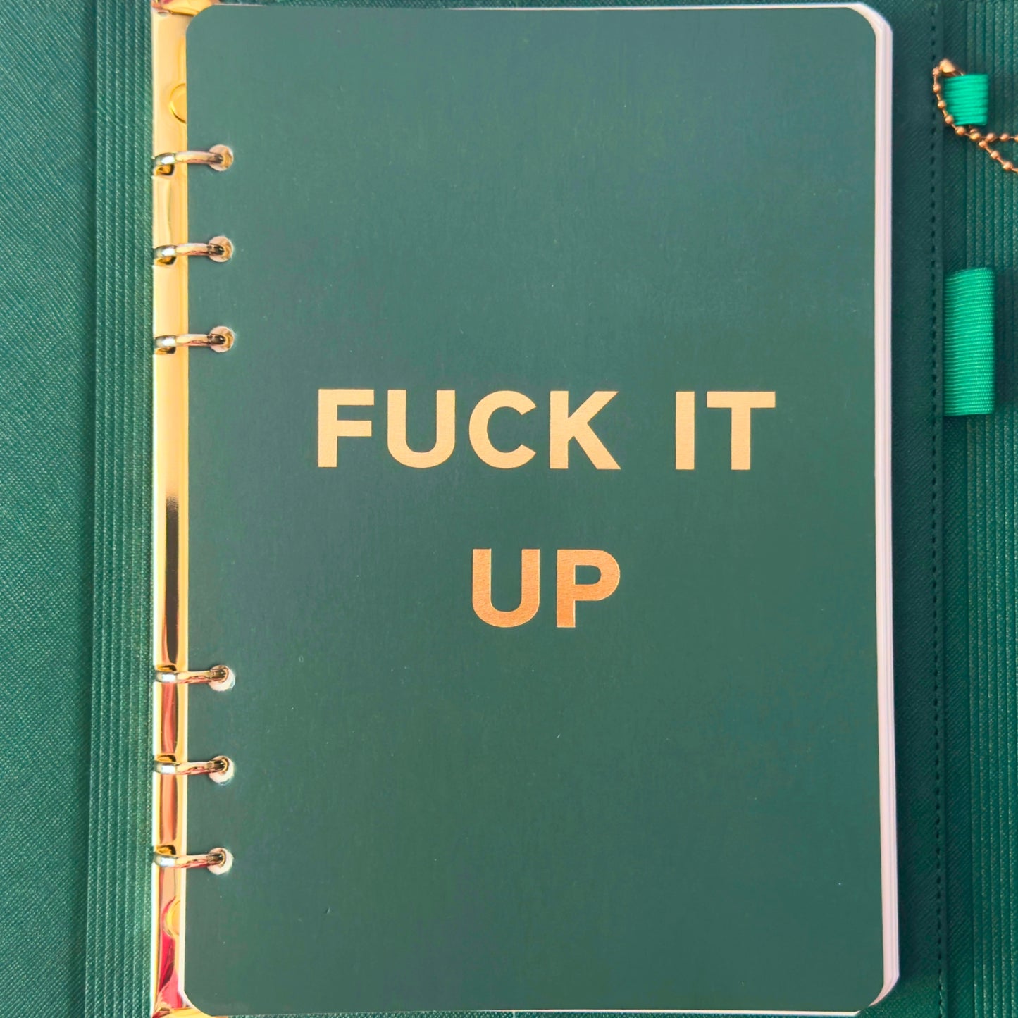 Fuck It Up Vegan Leather Journal