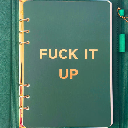 Fuck It Up Vegan Leather Journal