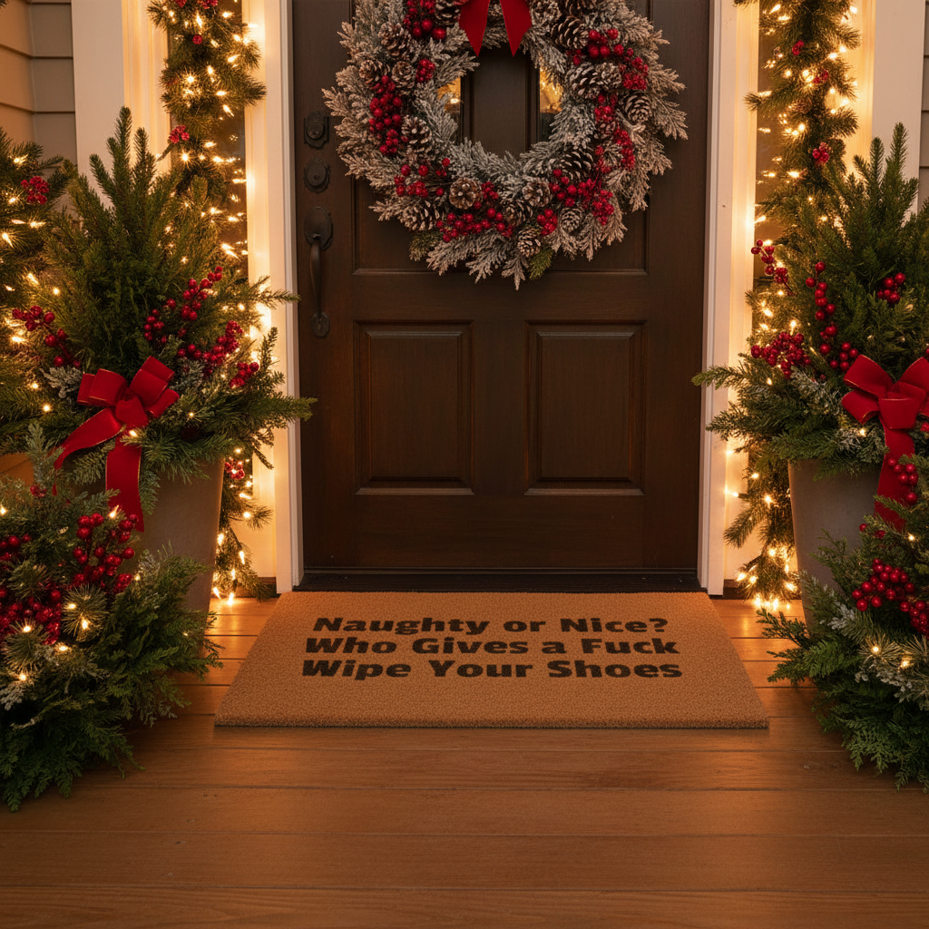 Naughty Or Nice Doormat