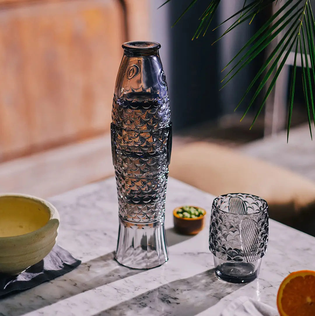 Grey Fish Stacking Glasses PRE ORDER
