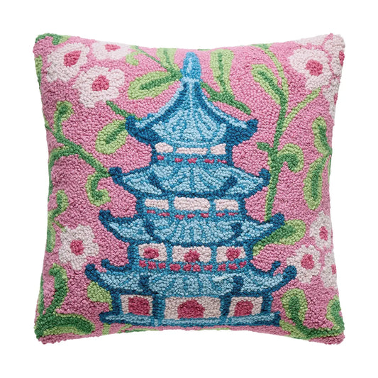Chinoiserie Pagoda Cushion PRE ORDER