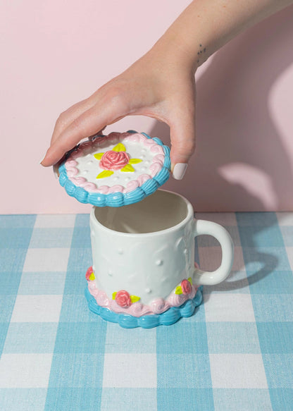 Party Cake Mug with Lid