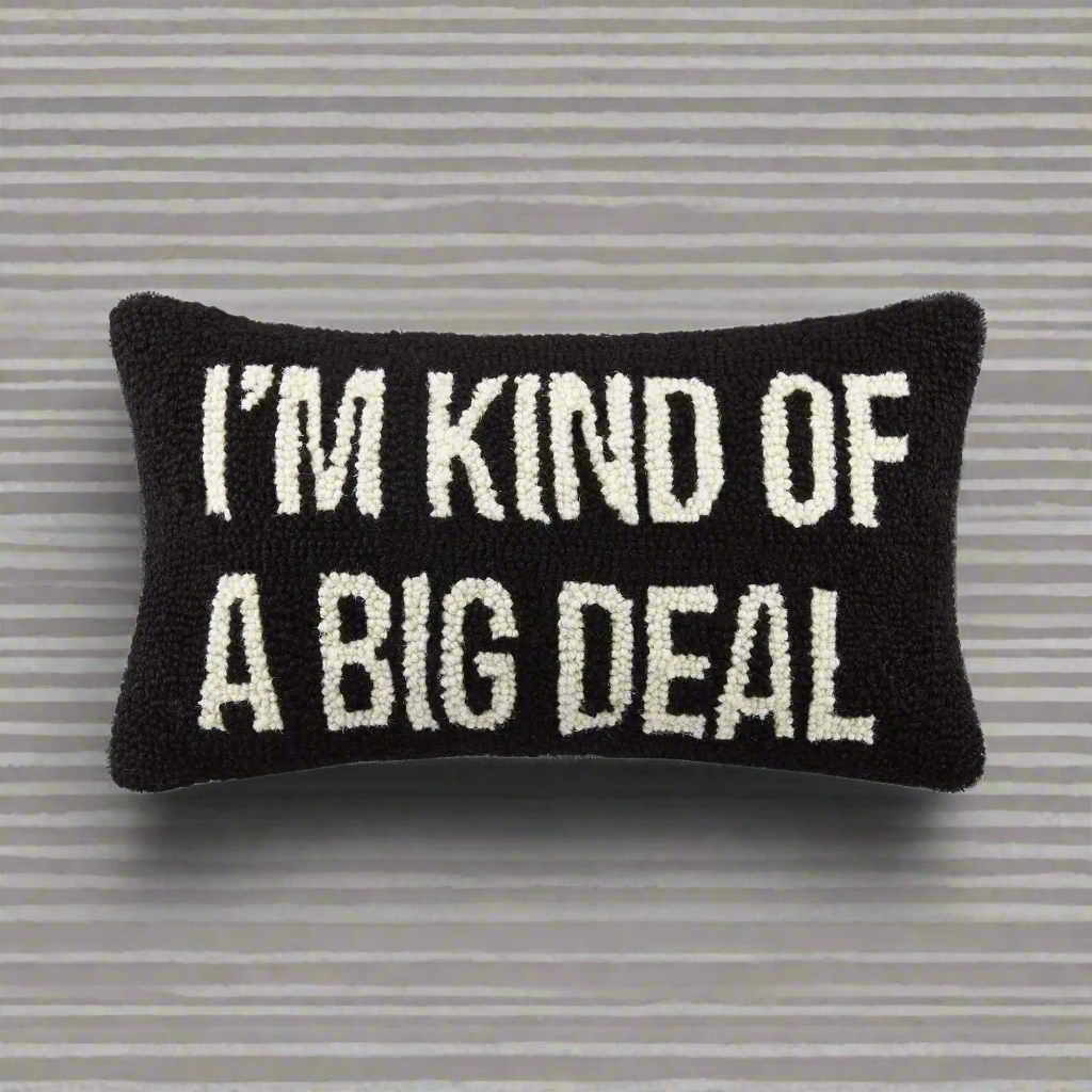 Black Big Deal Cushion