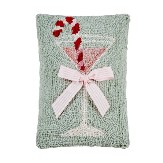 I Like It Dirty Martini Candy Cane Cushion