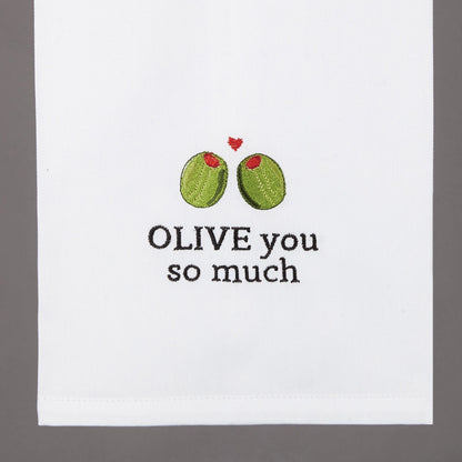 Olive You Dish Towel