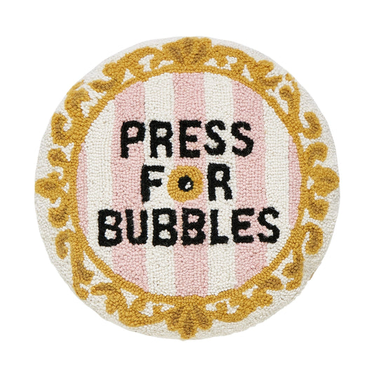 Press For Bubbles Cushion PRE ORDER