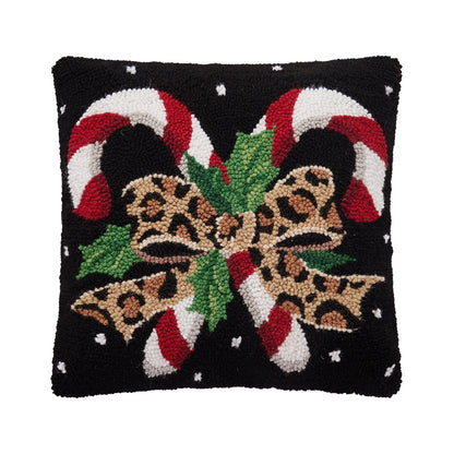 Leopard Candy Holiday Cushion PRE ORDER