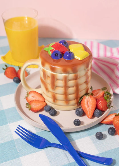 Fruit Pancake Mug with Lid