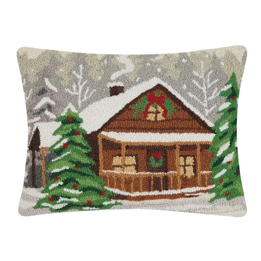 Holiday Cabin Cushion PRE ORDER