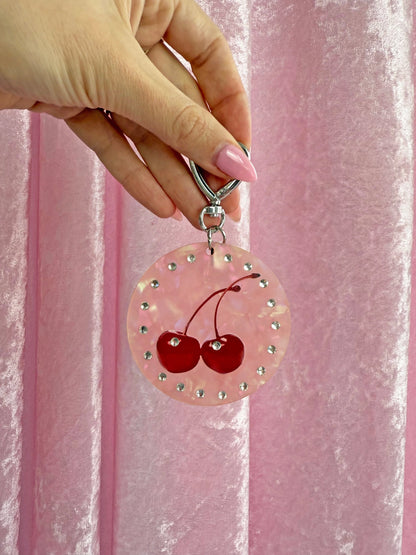 Cute Cherries Keychain