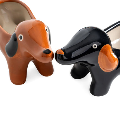 Black Dachshund Vase PRE ORDER