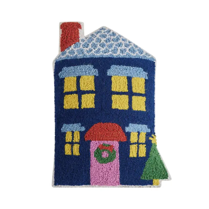 Blue House Cushion PRE ORDER