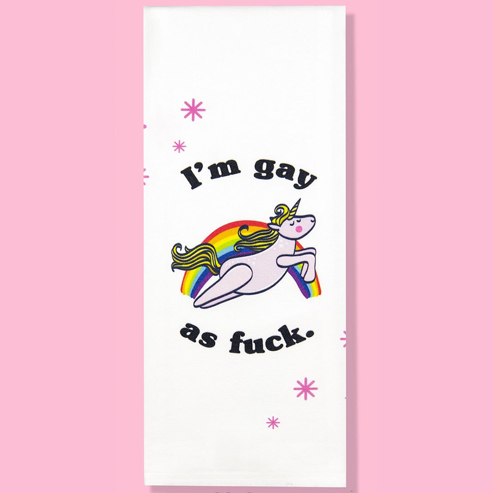 Gay As Fuck Dish Towel PRE ORDER