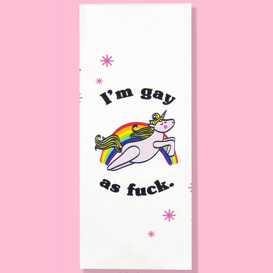 Gay As Fuck Dish Towel PRE ORDER