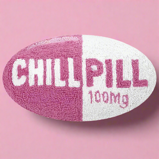 Take A Chill Pill(ow) Pink Cushion PRE ORDER