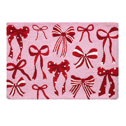 Pink & Red Bow Rug PRE ORDER